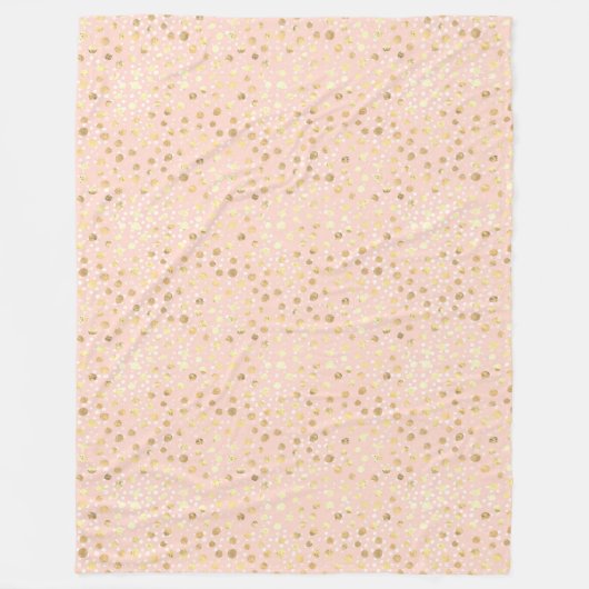 Couverture Polaire Poster de animal rose or (Devant)