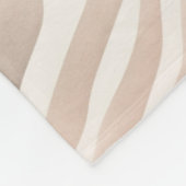 Couverture Polaire Poster de animal Zebra Crème Rose (Coin)