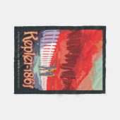 Couverture Polaire Poster De L'Espace Rétro De Kepler-186f. (Devant (Horizontal))