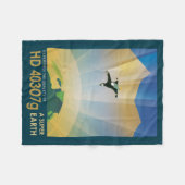 Couverture Polaire Poster De L'Espace Rétro-La Gravité D'Une Super Te (Devant (Horizontal))