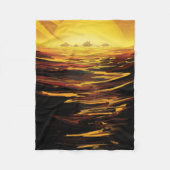 Couverture Polaire Poster de l'espace rétro - La plus grande lune de (Devant)