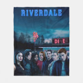 Couverture Polaire Poster de Riverdale Outside Pop's Diner (Devant)