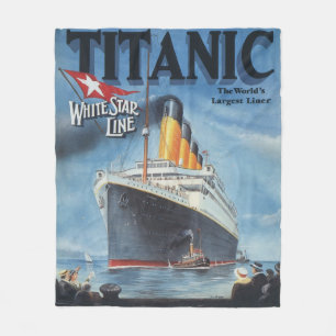 Couverture Polaire Poster Titanic Blanche polaire