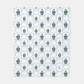 Couverture Polaire Pot à gingembre en chinoiserie monogrammé (Devant)