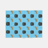 Couverture Polaire Pot de dessin en or arc-en-ciel (Devant (Horizontal))