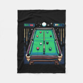 Couverture Polaire Pot Pixelated 8 bits Billiards (Devant)