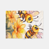Couverture Polaire Potins d'abeille (Devant (Horizontal))