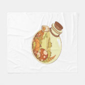 Couverture Polaire Potion d'automne avec grenouilles Classique (Devant (Horizontal))