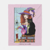 Couverture Polaire Potions de sorcières de livres de chats (Devant)