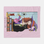 Couverture Polaire Potions de sorcières de livres de chats (Devant (Horizontal))