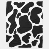 Couverture Polaire Pots de vache noir simple Animal (Devant)