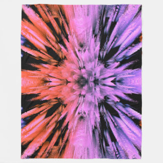 Couverture Polaire Poudre Pink Explosion Abstraite polaire