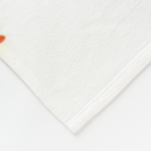 Couverture Polaire poules mignonettes blanc (Coin)