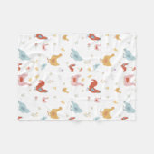 Couverture Polaire Poules mignonnes et poulets pour bébés (Devant (Horizontal))