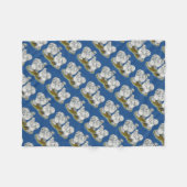 Couverture Polaire Poulet à éclaboussures de Silkie Bantam (Devant (Horizontal))