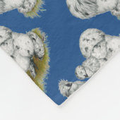 Couverture Polaire Poulet à éclaboussures de Silkie Bantam (Coin)