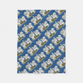 Couverture Polaire Poulet à éclaboussures de Silkie Bantam (Devant)