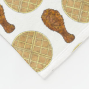 Couverture Polaire Poulet et gaufres frits Southern Soul Food