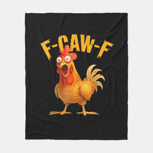 Couverture Polaire Poulet F-Caw-F Classique Cool Unique (Devant)