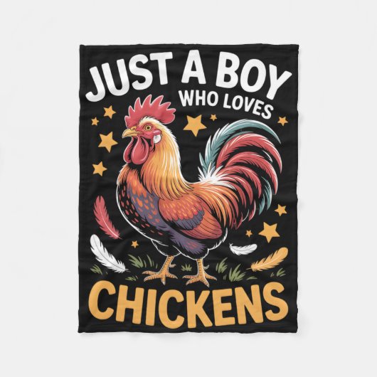 Couverture Polaire Poulet garçons (Devant)