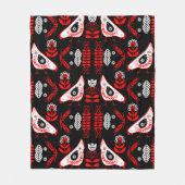 Couverture Polaire Poulet Hen Folk Art (Devant)