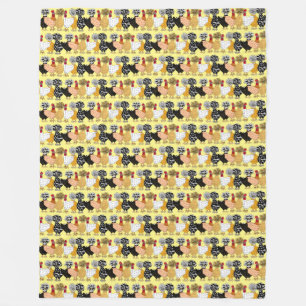 Couverture Polaire Poulets de Jardin amusant Poules polonaises poules