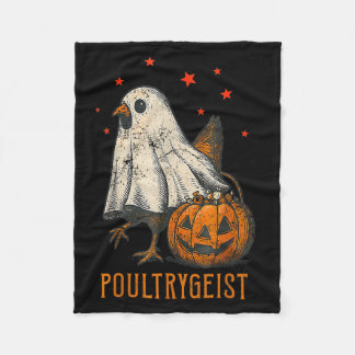 Couverture Polaire Poultrygeist Funny Halloween Chicken Ghost Costume