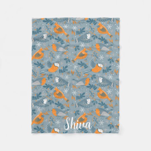 Couverture Polaire poupée de bébé Couchet de flottaison d'oiseaux de (Devant)