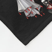 Couverture Polaire Poupée Fille Thème Halloween ÉpoUVantable avec Nom (Coin)