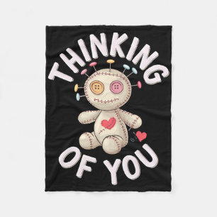 Couverture Polaire Poupée vaudou Mignon Humour sombre Amour Sarcasme