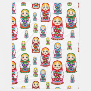 Couverture Polaire Poupées russes