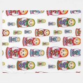 Couverture Polaire Poupées russes (Devant (Horizontal))