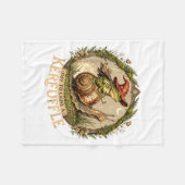 Couverture Polaire Pour aller causer une pagaille sorcière grenouille (Devant (Horizontal))