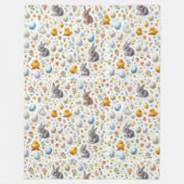 Couverture polaire pour bébé et nourrisson – Lapin (Devant)