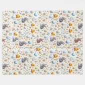 Couverture polaire pour bébé et nourrisson – Lapin (Devant (Horizontal))