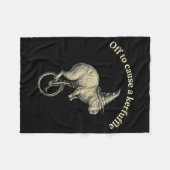 Couverture Polaire Pour causer une pagaille mème drôle de capybara (Devant (Horizontal))