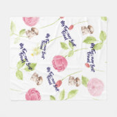 Couverture Polaire pour chiot Shih Tzu (Devant (Horizontal))