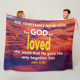 Couverture Polaire POUR DIEU SI AIMÉ LE MONDE LA Bible chrétienne Fam