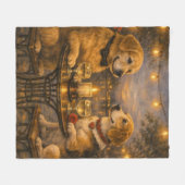 Couverture polaire pour dîner romantique pour chie (Devant (Horizontal))