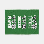 Couverture polaire pour enfants de futur joueur de (Devant (Horizontal))