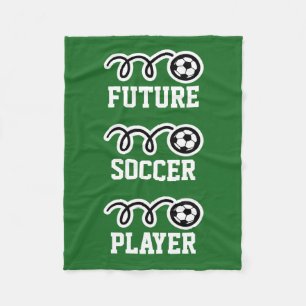 Couverture polaire pour enfants de futur joueur de