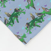 Couverture polaire pour fête de calopsitte (bleu c (Coin)