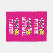 Couverture polaire pour futures joueuses de softba (Devant (Horizontal))