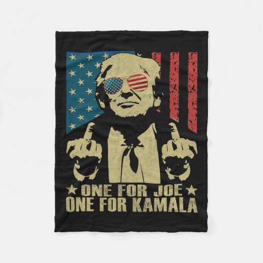 Couverture Polaire Pour Joe One Pour Kamala Funny Trump 2024 (Devant)