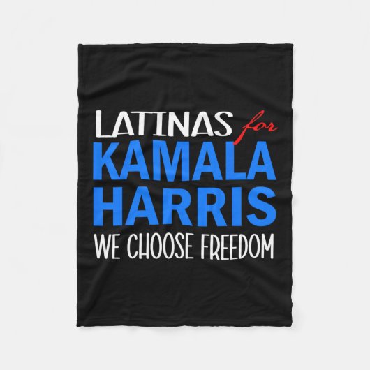 Couverture Polaire Pour Kamala Harris 2024 Nous Choisissons Freedom 1 (Devant)