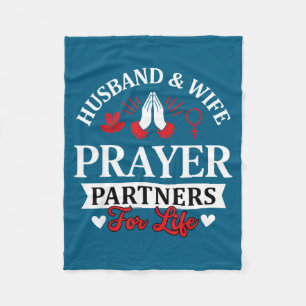 Couverture Polaire Pour la prière de couple mari-femme correspondante