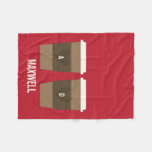 Couverture Polaire Pour l'amour du café (Devant (Horizontal))