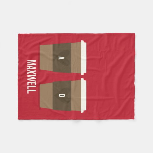 Couverture Polaire Pour l'amour du café (Devant (Horizontal))