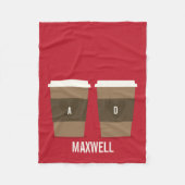 Couverture Polaire Pour l'amour du café (Devant)