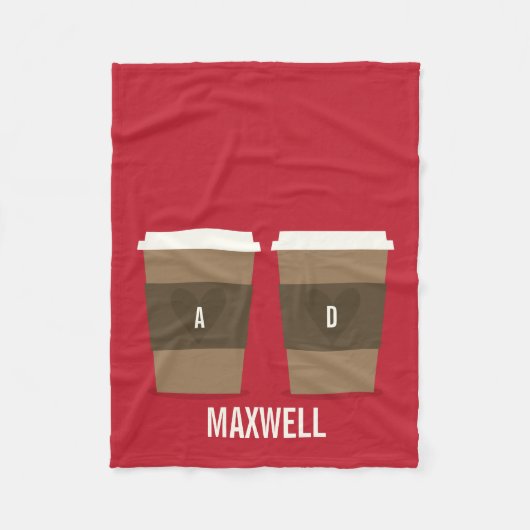 Couverture Polaire Pour l'amour du café (Devant)